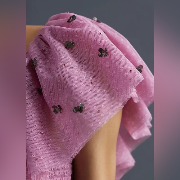 Anthropologie Women's Pink and Gold Blouse NWOT - Picture 6 of 7